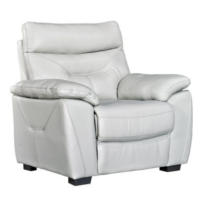 f40fce3bab435879db9b85e62aedb394d3a1674df65ec9dd660fcd13e5c51058.jpg An Image of Tiana Contemporary Armchair In Putty Faux Leather