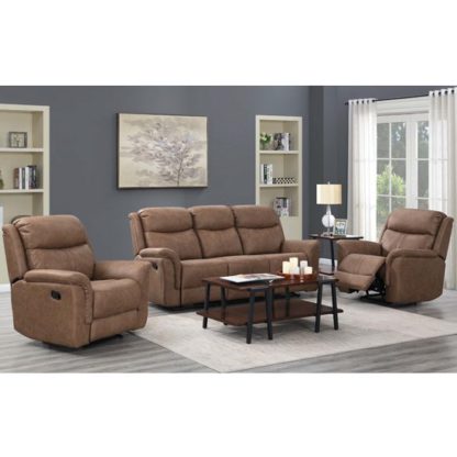 f42ee303fcd6c7defee6ecdd7085ea621f0b0cd3a646715b4b47c2f4d1f4db3f.jpg An Image of Proxima 3 Seater Sofa And 2 Armchairs Suite In Dark Taupe