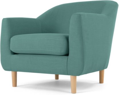 An Image of Tubby Armchair, Soft Teal