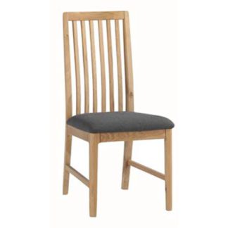 An Image of Trimble Wooden Dining Chair In Oak