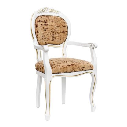 An Image of Crested Spoonback Carver Dining Chair With Wooden Frame