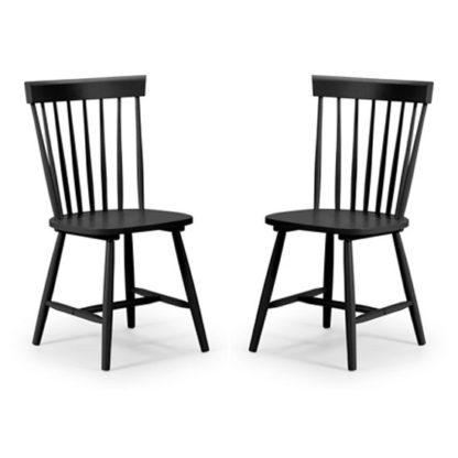 faa837288c9296a523c9cc875a31cc26dd2c3ae42dc3e16a3d0b4d4817fc276f.jpg An Image of Torino Black Lacquer Dining Chairs In Pair