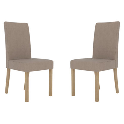 fb62f5d721969ed34cf1bfa4d6da14e35751aa2f8ee3e5dc2081440cf67f2aca.jpg An Image of Melodie Beige Dining Chairs In Pair