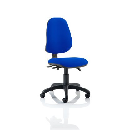 An Image of Redmon Fabric Office Chair In Blue Without Arms
