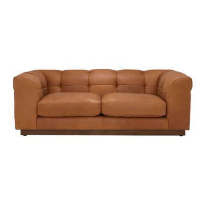 An Image of Whitman 3 Seater Leather Sofa