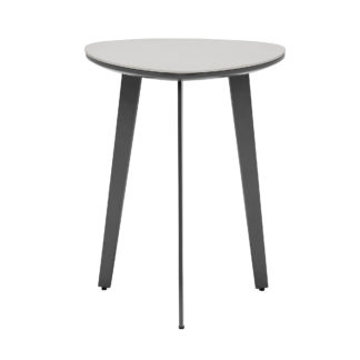 An Image of Avory Ceramic Side Table, Taupe
