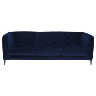 An Image of Corrine 3 Seater Sofa, TX1229 Blue