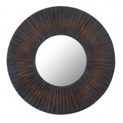 254b16a407ee8e8b35246f8676fdb3cf5bd0308be4950ffdfe5f5a4c57e6d348.jpg An Image of Burner Round Wall Bedroom Mirror In Antique Frame