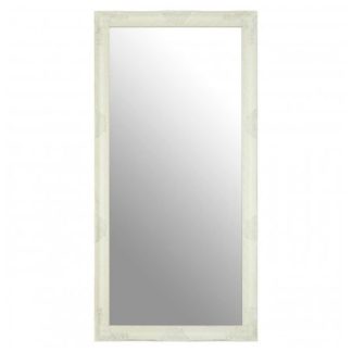 An Image of Zelman Wall Bedroom Mirror In White And Brushed Gold Frame