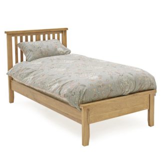 An Image of Ramore Wooden Low Footboard Single Bed In Natural