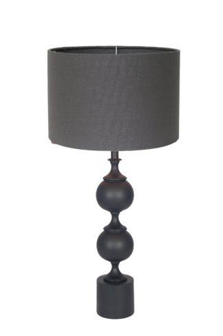 An Image of Harvard Table Lamp - Matt Black Aluminium