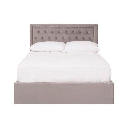 An Image of Edasich Brushed Steel Velet Double Bed