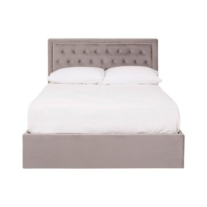4b62b3cb380580acb169003926ed517efee11e17c1f1e28be2e40f50bd9e9fee.jpg An Image of Edasich Brushed Steel Velet Double Bed