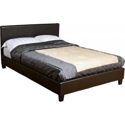 An Image of Prado Bed 4' Low Foot End in Expresso Brown PVC