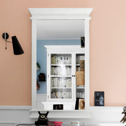 5692dd95e693a0a22cdf9719d827bd7b3630999178df9718b36a2e98fc7d386b.jpg An Image of Allthorp Portrait Bedroom Mirror In Classic White