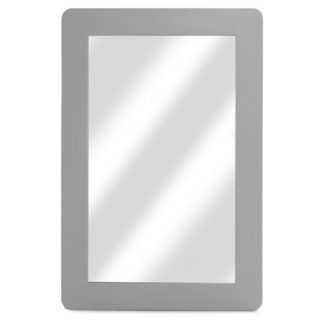 An Image of Hematic Wall Bedroom Mirror In Grey Frame