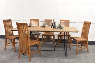 An Image of Belden Dining Table & Madura Chairs Bundle