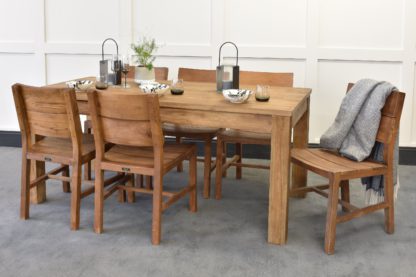 An Image of Unmilled Lifestyle Dining Table & Rhode Chairs Bundle