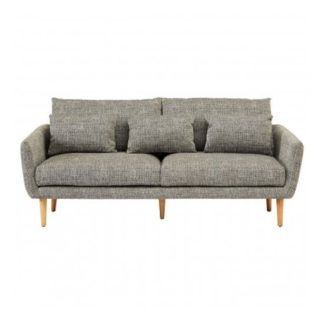 An Image of Altos 3 Seater Fabric Sofa In Grey
