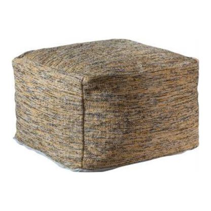 8e8b174646951c0a117354a5d4c7717cddc9047bc6a20f0ab12eccec956c2e6a.jpg An Image of Miranda Fabric Upholstered Pouffe In Ochre