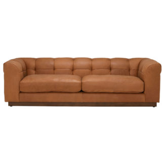 An Image of Whitman Split Frame 4 Seater Leather Sofa