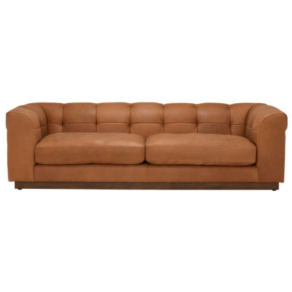 An Image of Whitman Split Frame 4 Seater Leather Sofa