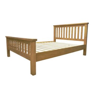 An Image of Cyprian Wooden Kids High End Bed In Chunky Pine