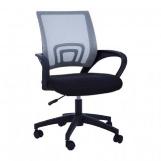 An Image of Velika Home And Office Chair In Grey With Armrest