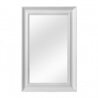 An Image of Urbana Wall Bedroom Mirror In Cool White Frame