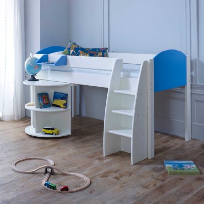 An Image of Eli B Childrens Midsleeper Bed with pull out Desk