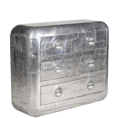 afc6303174a2f33372142979edefba742496f6ee5d65afa83582fdd85a2867b4.jpg An Image of Timothy Oulton Aviator Blackhawk Large Chest, Spitfire
