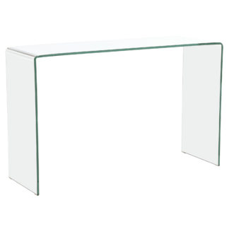 An Image of Bridge Glass Console Table, Clear