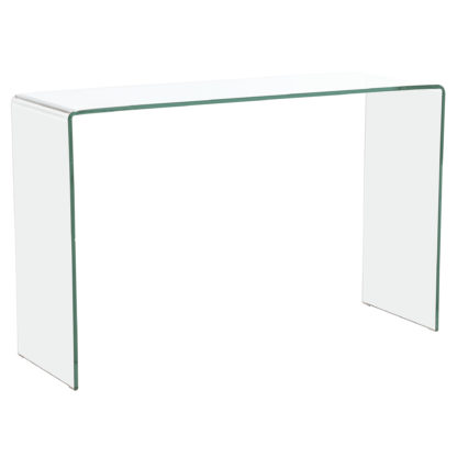 An Image of Bridge Glass Console Table, Clear