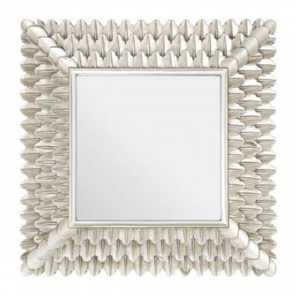 An Image of Sally Feather Design Wall Bedroom Mirror In Luxurious Gold Frame