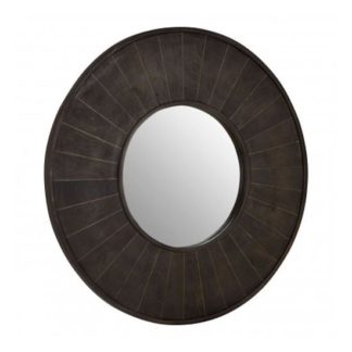 An Image of Nikawiy Wall Bedroom Mirror In Antique Brass Frame