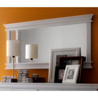 An Image of Allthorp Landscape Bedroom Mirror In Classic White