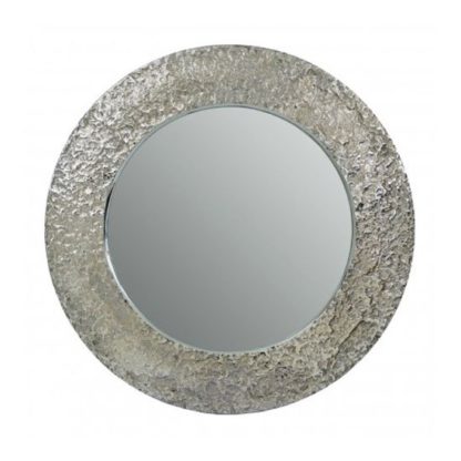 An Image of Almory Wall Bedroom Mirror In Nickel Frame