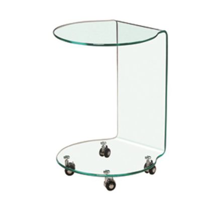 cf4d142e608ebca8f012d3776554e6235956614db0c03e6d47c5f5dd9e806684.jpg An Image of Azurro Contemporary Glass Lamp Table
