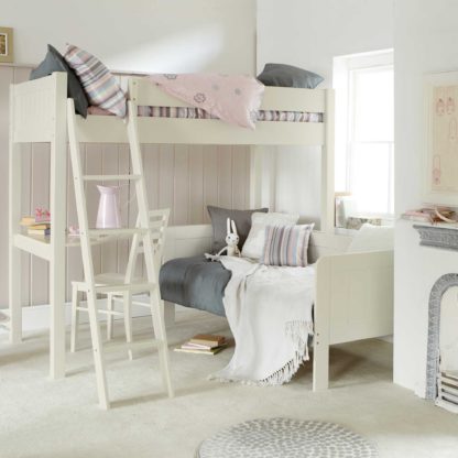 d21e5bf6ee87de5bd1a1d5ce67b6de96aeb27d919ef2ed679f2857968cc08467.jpg An Image of Pippin Childrens Highsleeper with Sofabed And Corner Desk