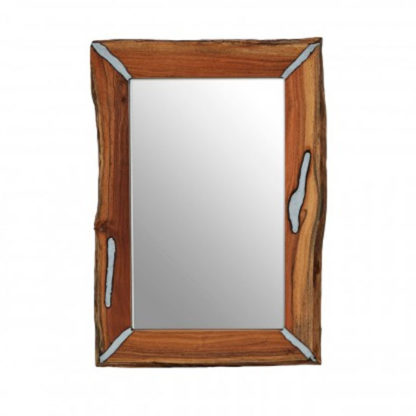 An Image of Almory Wall Bedroom Mirror In Natural Frame