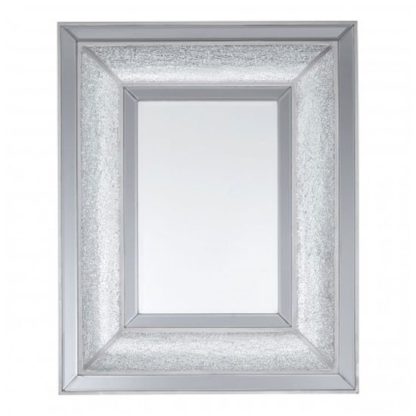 An Image of Wendy Wall Bedroom Mirror In Antique Silver Frame