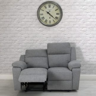 An Image of Jackson Fabric 2 Seater Recliner Sofa In Grey