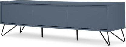 An Image of Elona Wide Media Unit, Slate Blue & Black