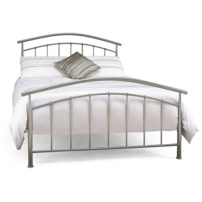 e1f4ea2b609b28ad6fb9b6420706d403c0084c5ed97738713de1028f6b6ff6ee.jpg An Image of Mercury Metal Small Double Bed In Pearl Silver
