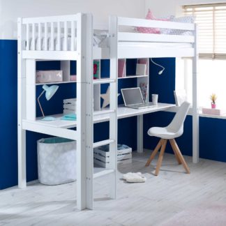 An Image of Ferdie Childrens Highsleeper Bed with Desk