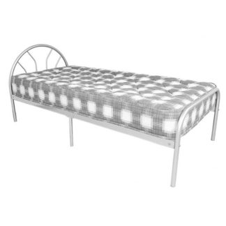 An Image of Sydney Metal Single Bed In Silver