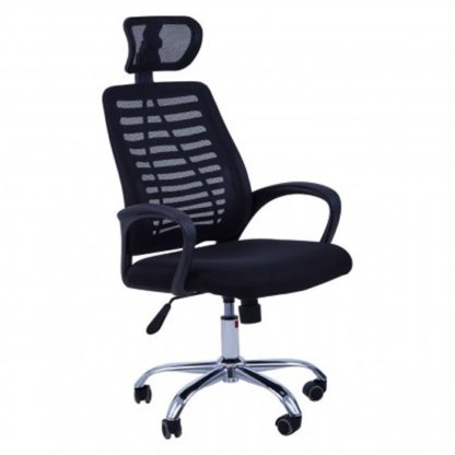 An Image of Acona Home And Office Chair With Arms In Black