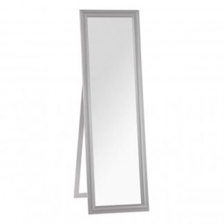 An Image of Urbana Floor Standing Cheval Mirror In Grey Frame
