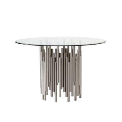 An Image of Rubell Silver Dining Table