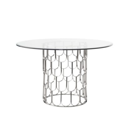 An Image of Pino Silver Dining Table